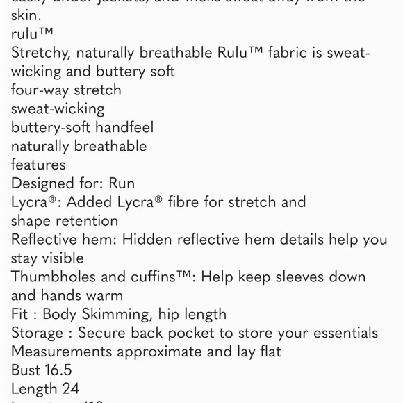 Lululemon Runderful Running long sleeve - Picture 8 of 8